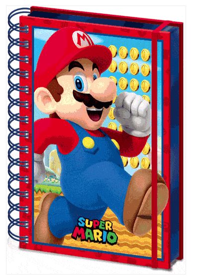 Super Mario cahier à spirale