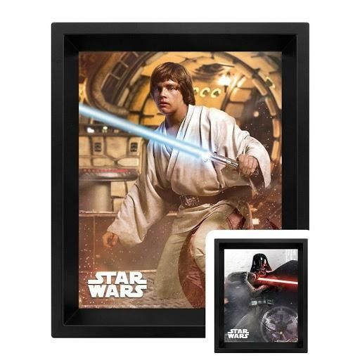 Star Wars - Vador Vs Skywalker CAdre lenticulaire 3D 28,7 x 23