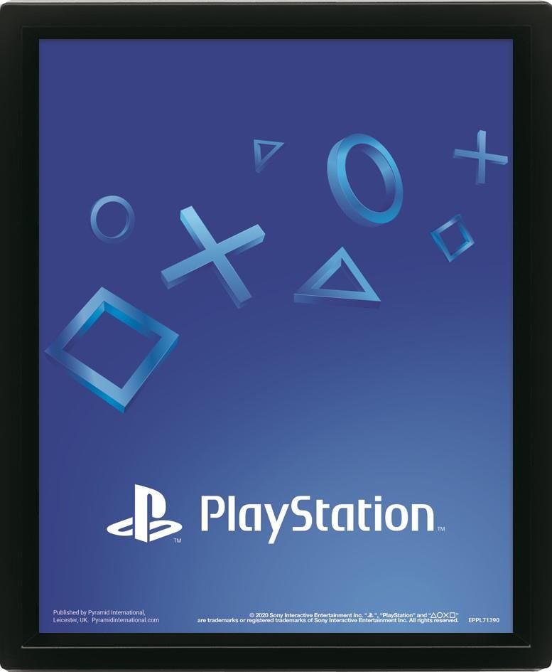 PlayStation - Affiche lenticulaire Formes de PlayStation