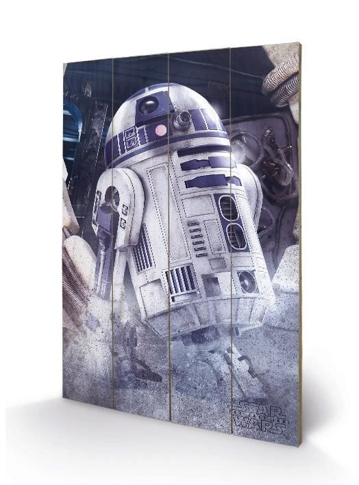 Star Wars - The Last Jedi R2-D2 Droid Wood Print