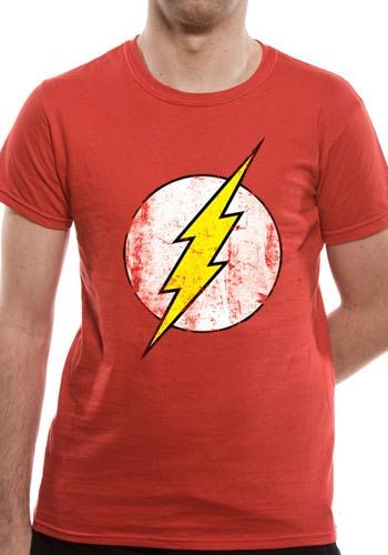 The Flash - Distressed Logo T-Shirt - XL