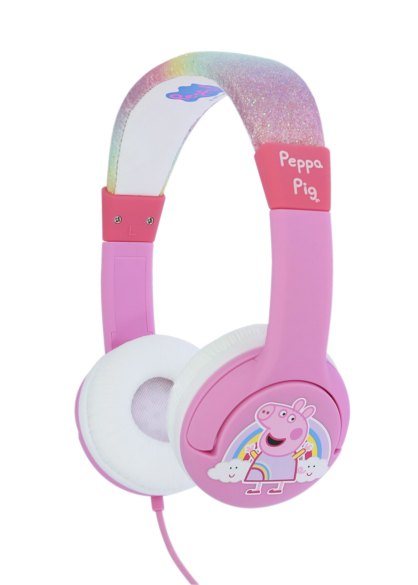 Peppa Pig - Casque audio Arc-en-ciel pailleté pour enfants