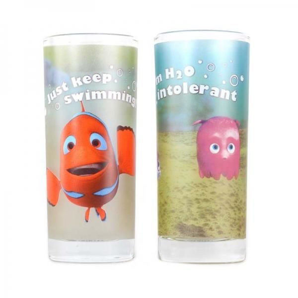 Disney - Finding Nemo Just Keep Swimming Set of 2 Glasses 300ml