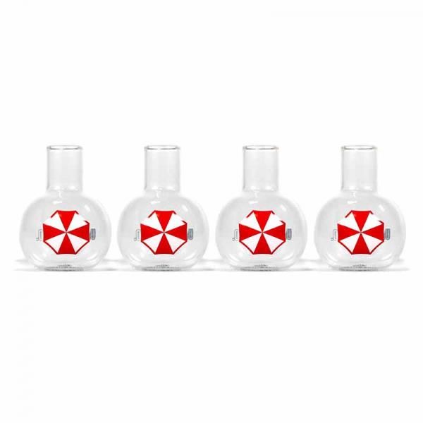 Resident Evil - Umbrella Corporation Set of 4 Mini Glasses 100ml