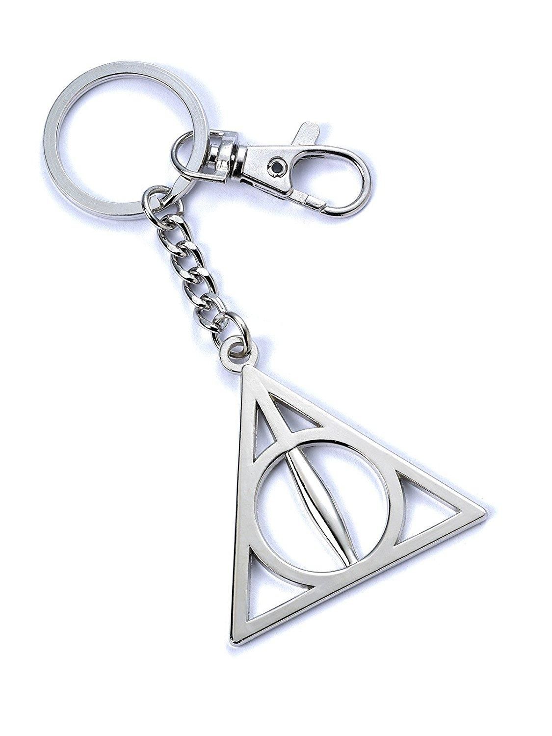 Harry Potter - Deathly Hallows Keyring Silver Plated