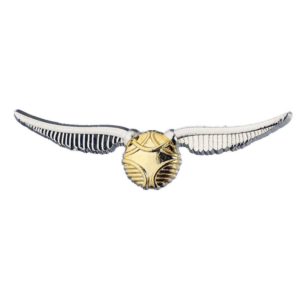 Harry Potter - Golden Snitch Charm Pin Badge Silver Plated