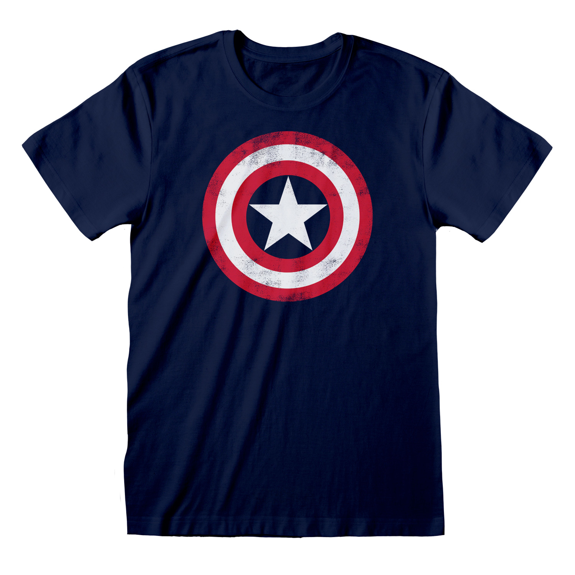Marvel -  T-shirt unisexe Logo vieilli du bouclier - M