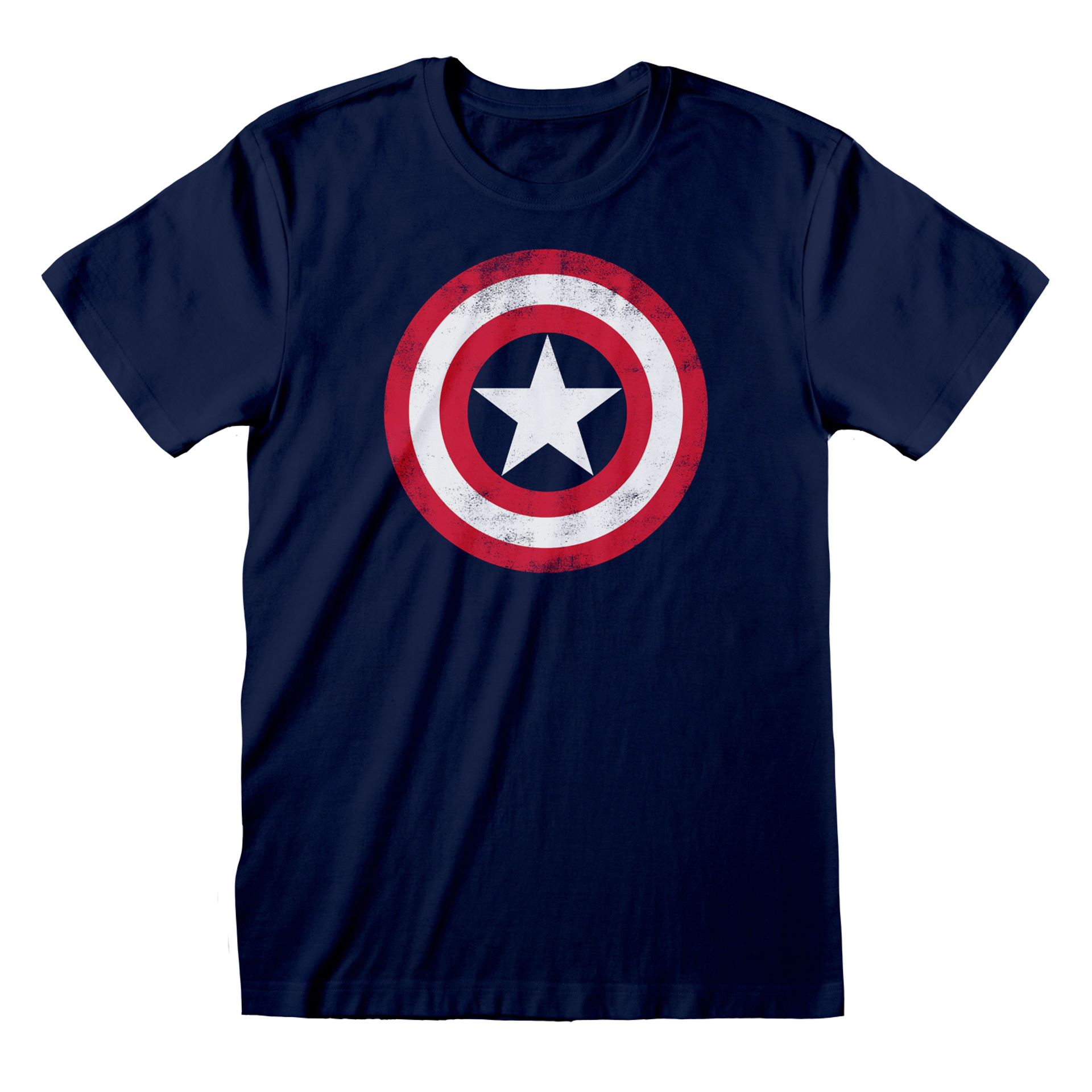 Marvel -  T-shirt unisexe Logo vieilli du bouclier - L