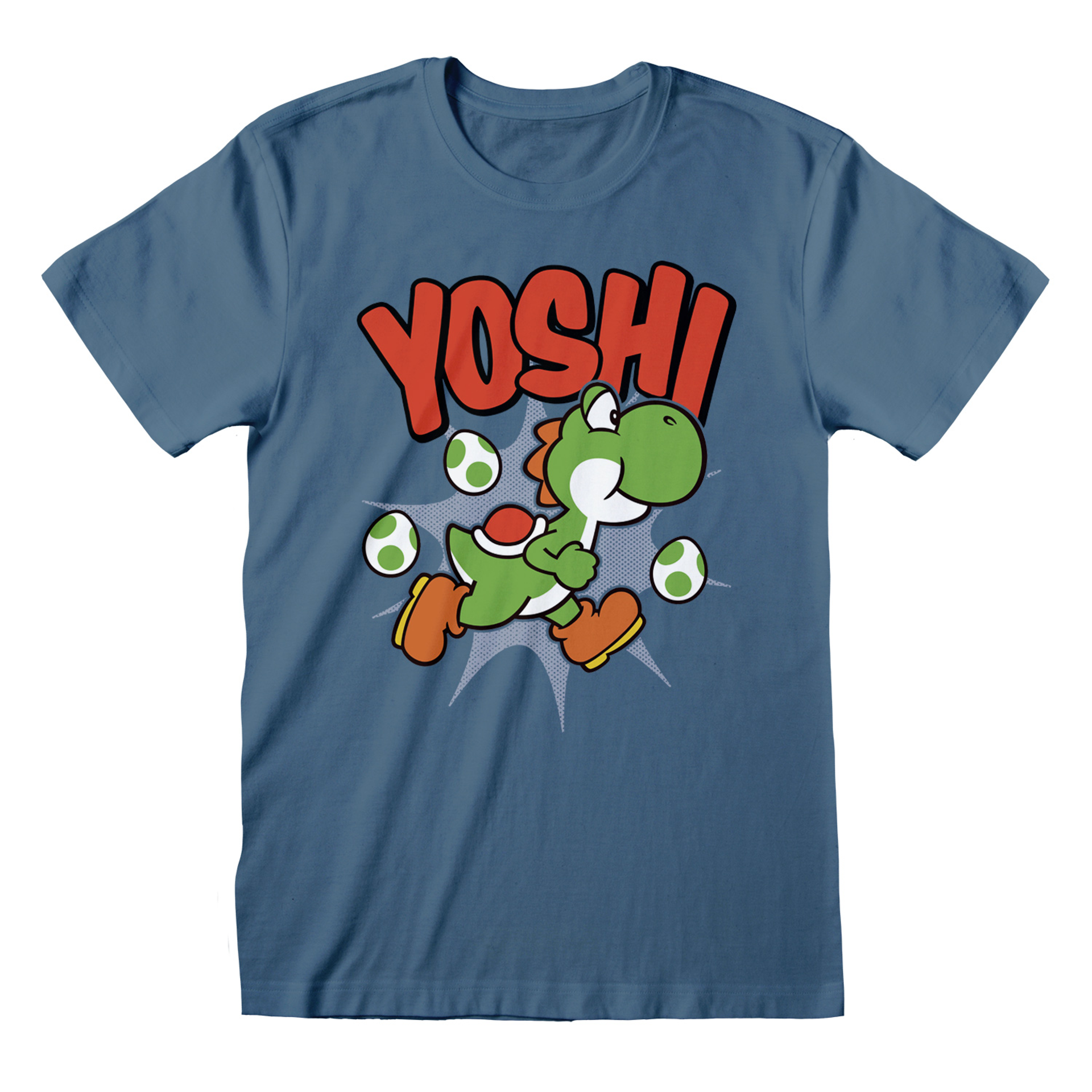 Nintendo - T-Shirt unisexe Bleu marine Super Mario Yoshi - S