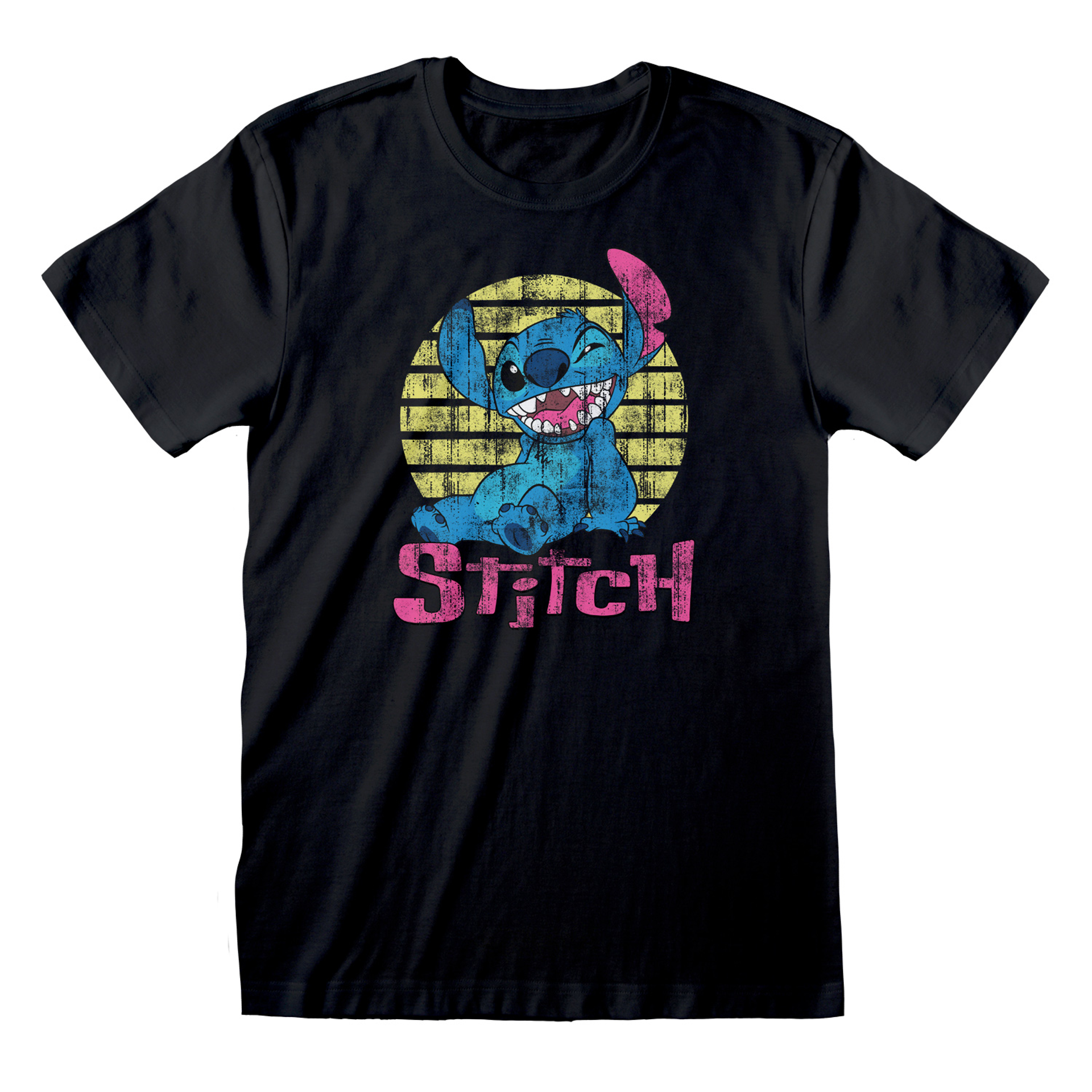 Lilo & Stitch - T-shirt unisexe Noir Stitch "Vintage"