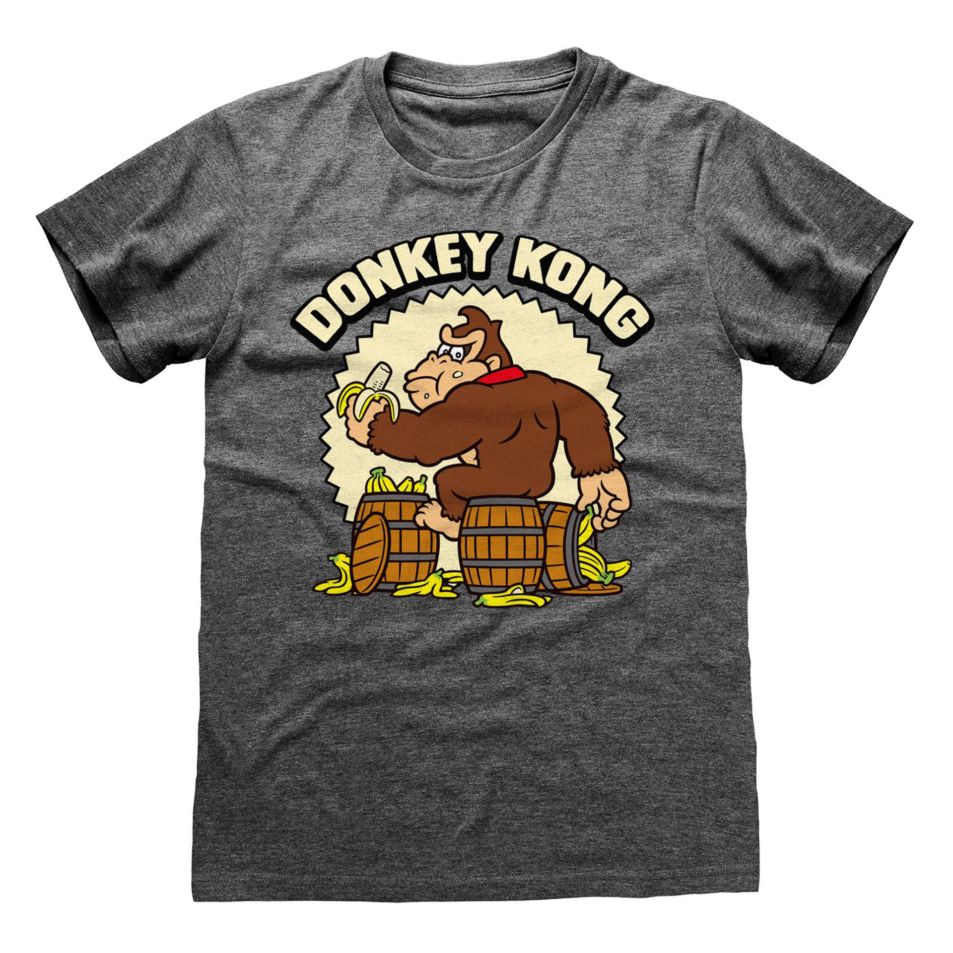 Nintendo - T-Shirt unisexe Chiné foncé Donkey Kong - M