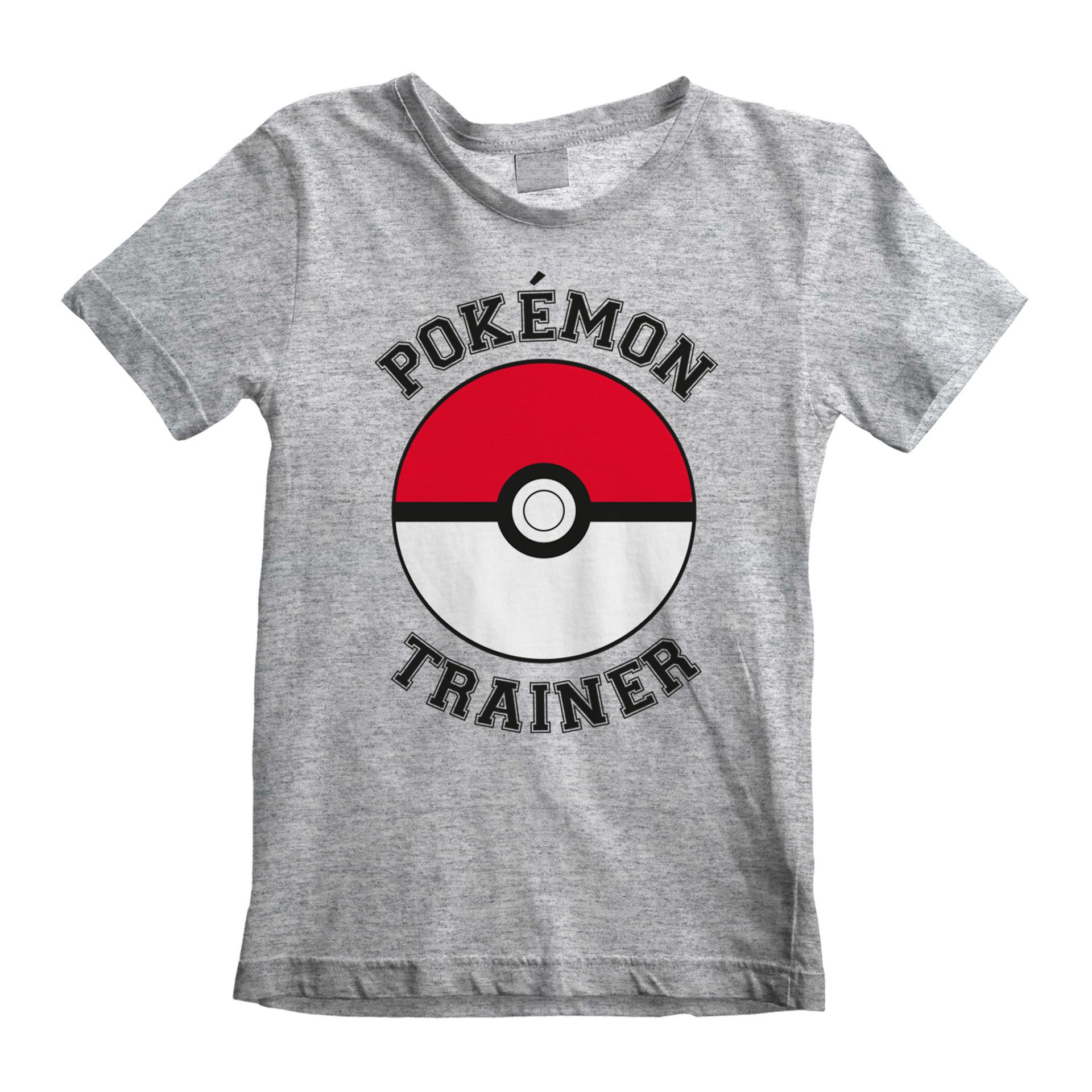 Nintendo - T-shirt Enfant Gris chiné Pokémon Entraîneur - 5-6 an