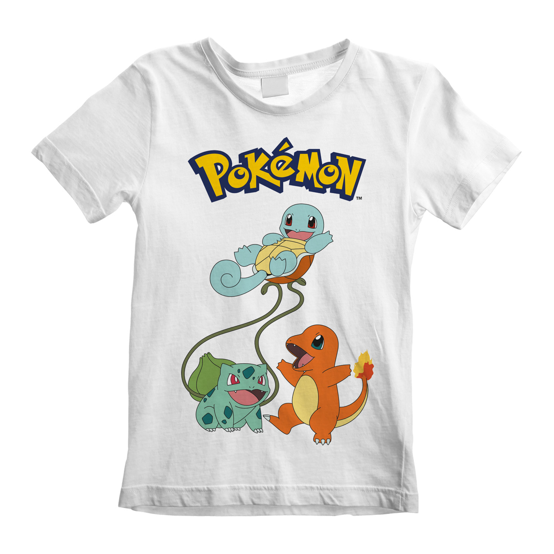 Nintendo - Pokemon Original Trio Blanc Kid T-Shirt - 5-6 ans