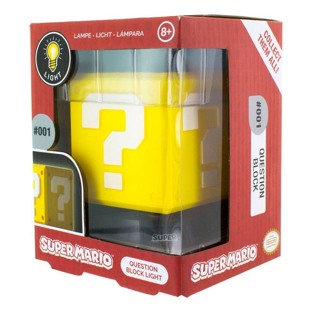 Bloc de questions Super Mario Bros. avec lampe Mario 