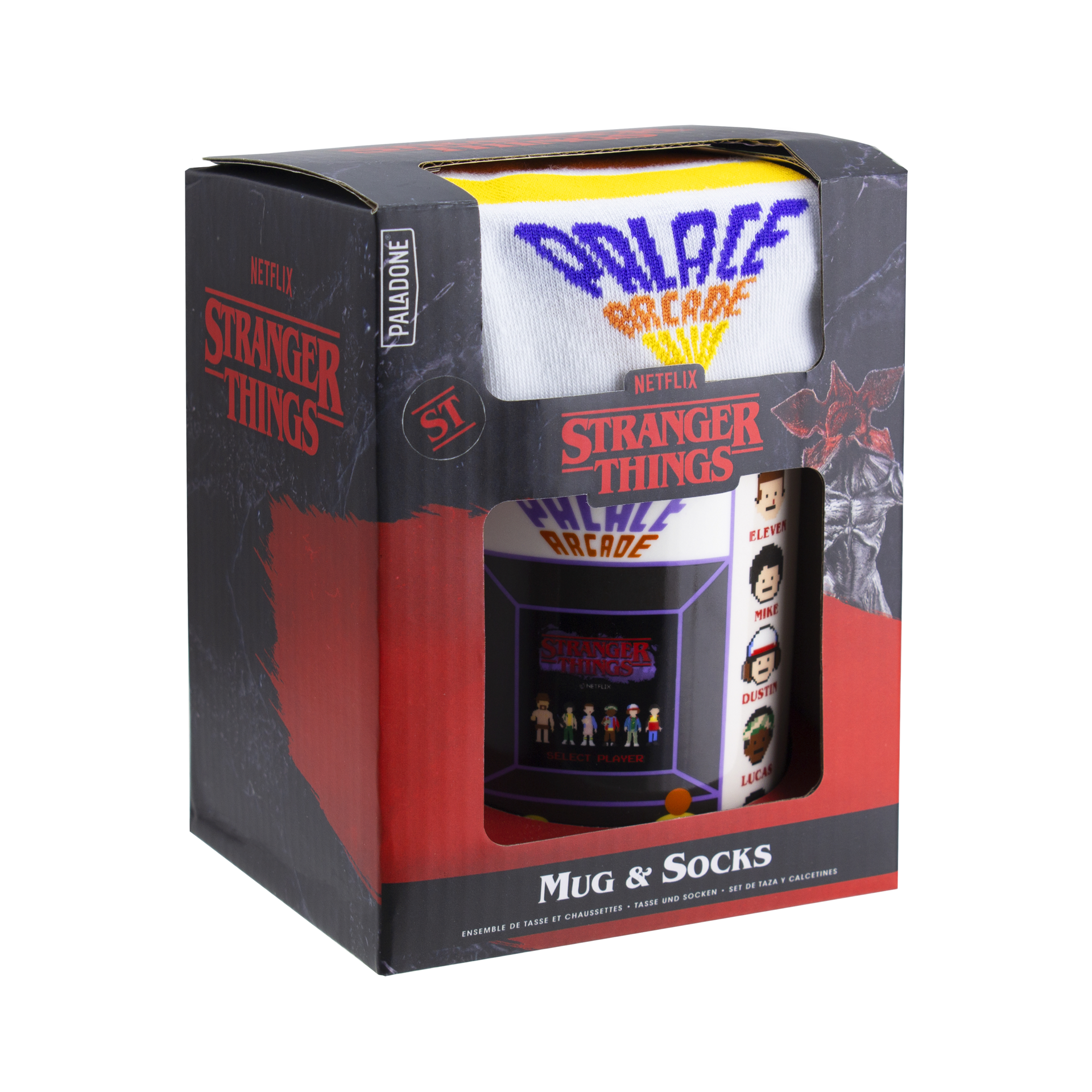 Stranger Things - Mug et Chaussettes Palace Arcade