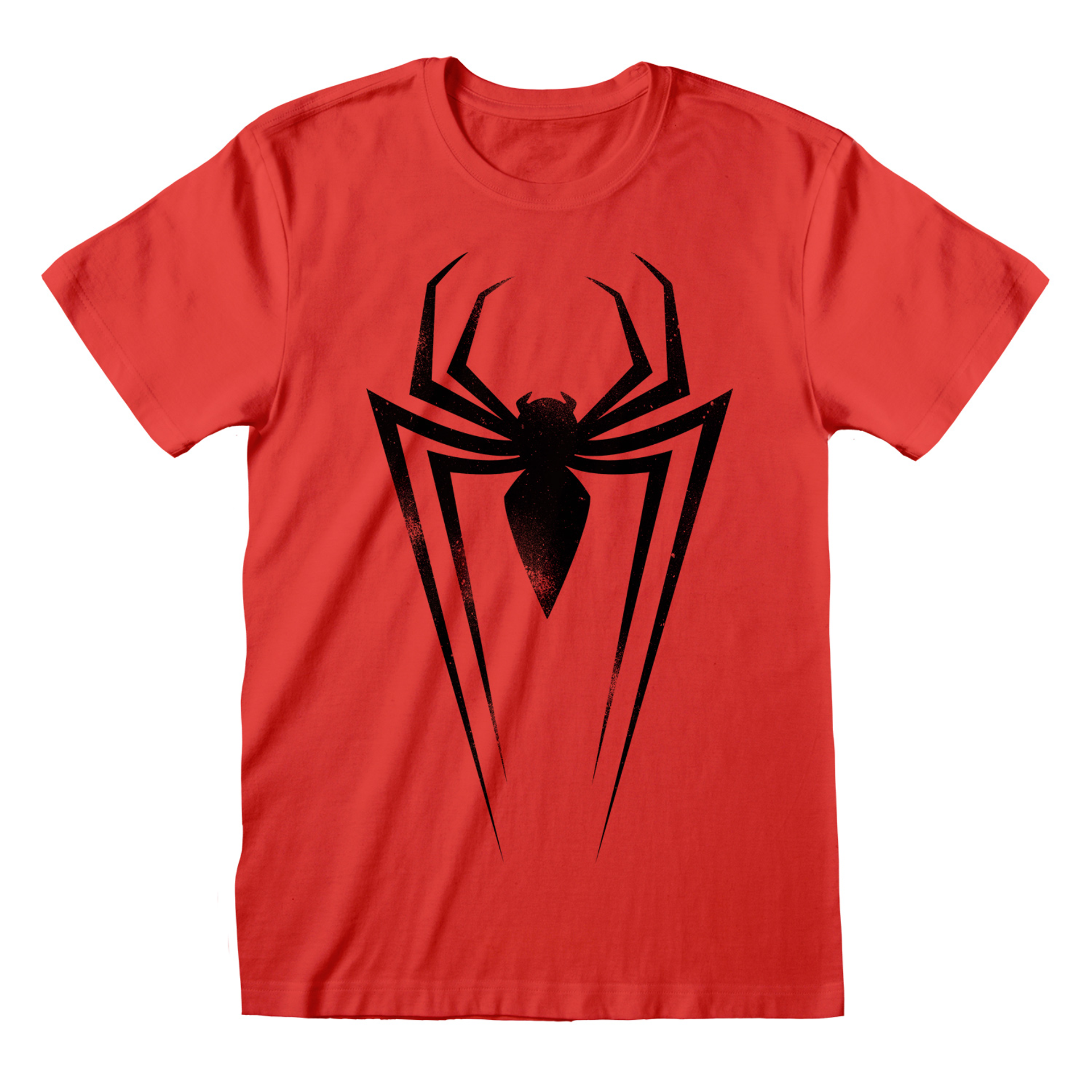 Marvel -  T-shirt unisexe Rouge Spider-Man Emblème noir - S