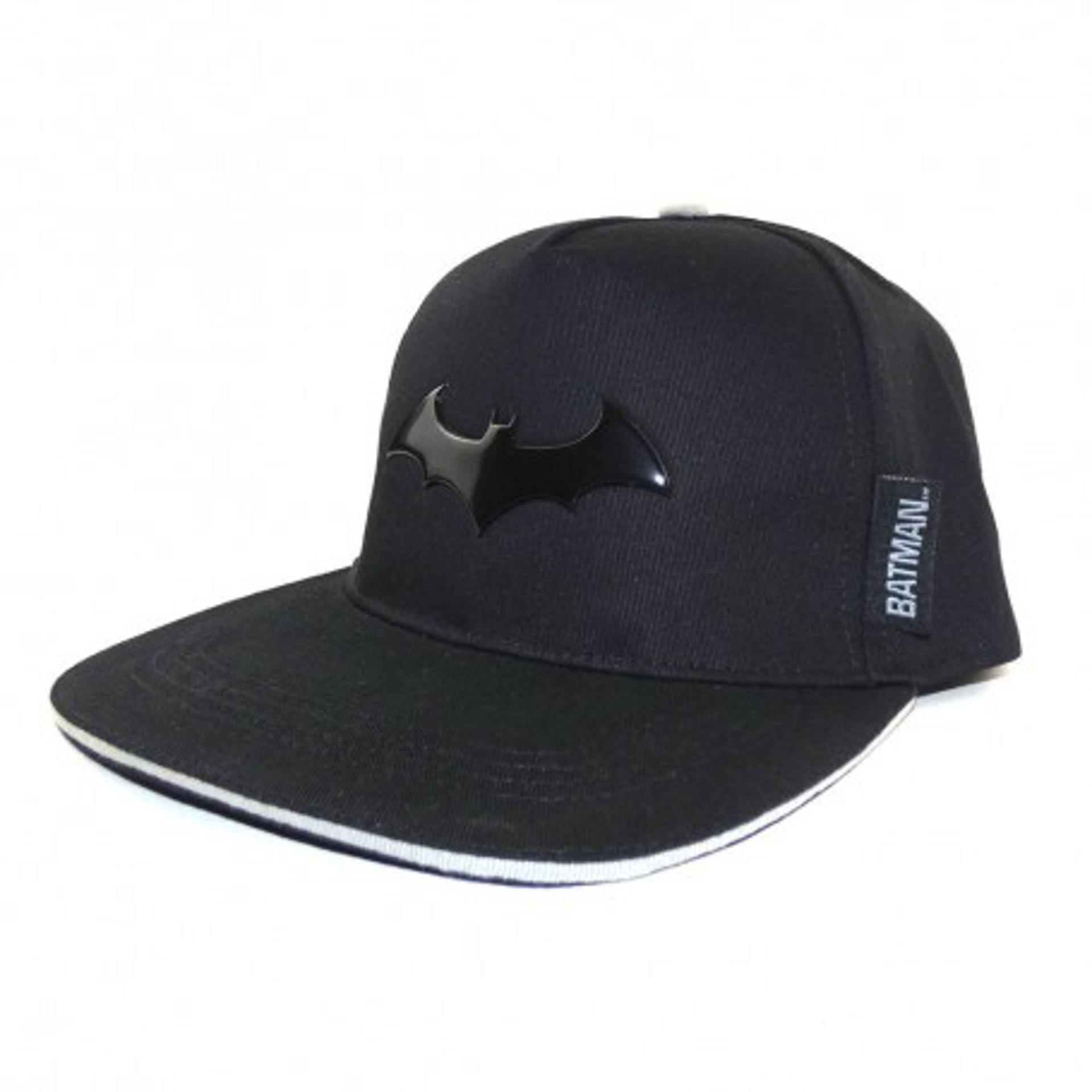 DC Comics - Casquette Snapback Noire Logo effet métal de Batman