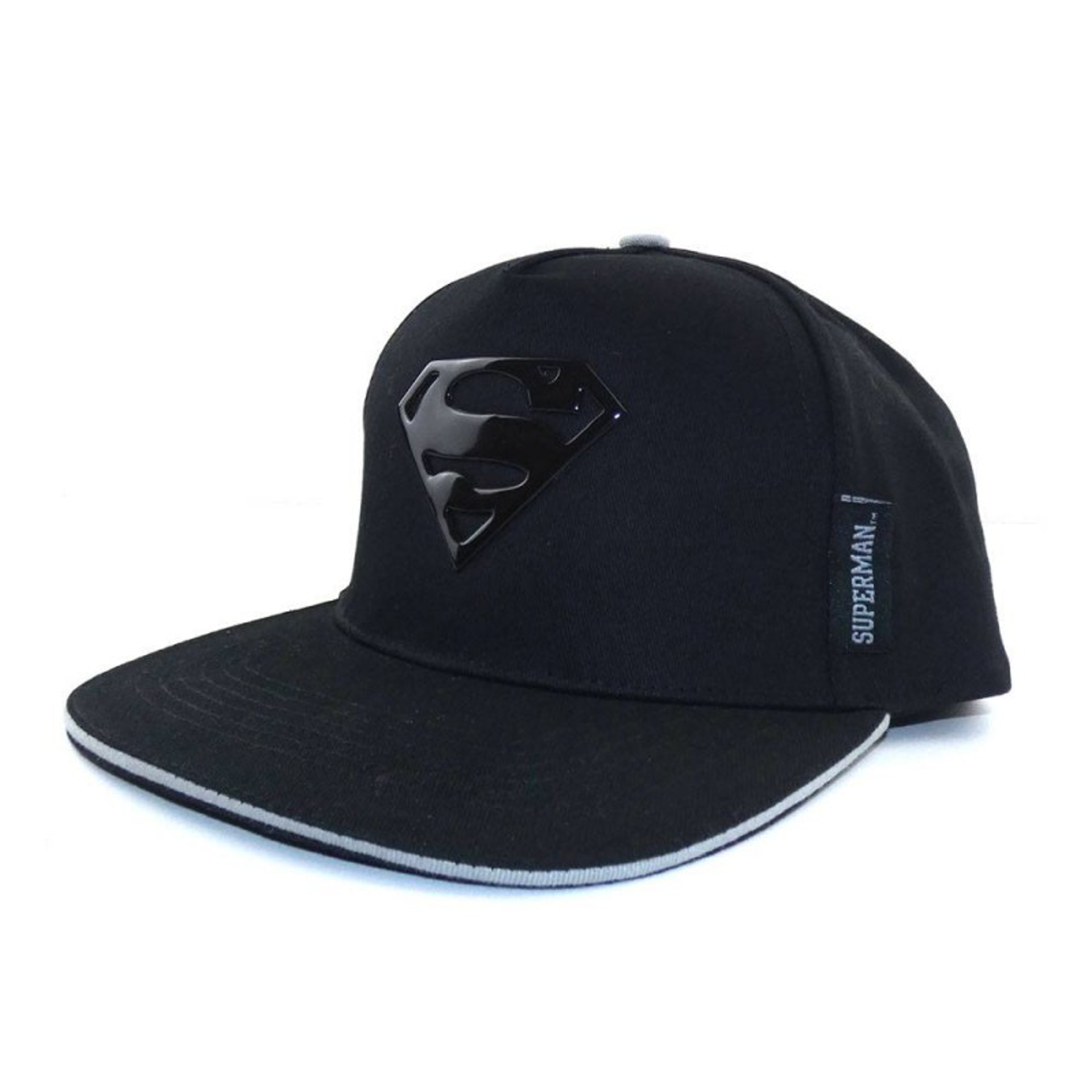 DC Comics - Casquette Snapback Noire Logo effet métal de Superma