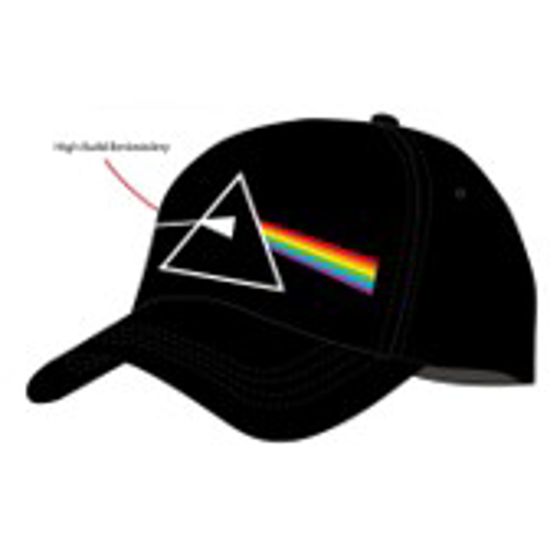 Pink Floyd - Casquette Logo The Dark Side of The Moon Noire