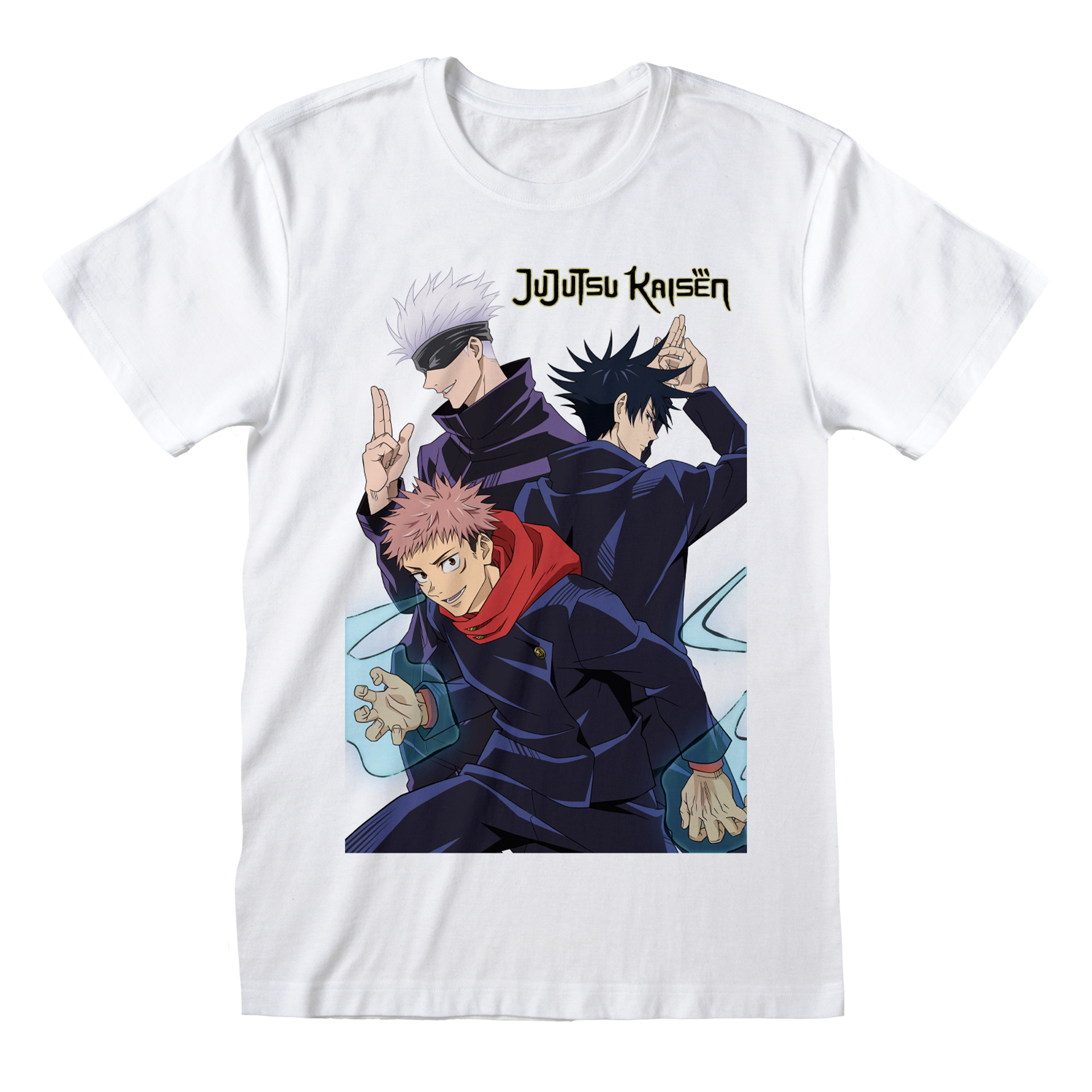 Jujitsu Kaisen - T-shirt unisexe Blanc \"Trio\" - S