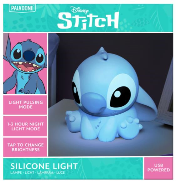 STITCH - Stitch - Lampe en Silicone \'SquishyGlo\' Rechargeable 15cm