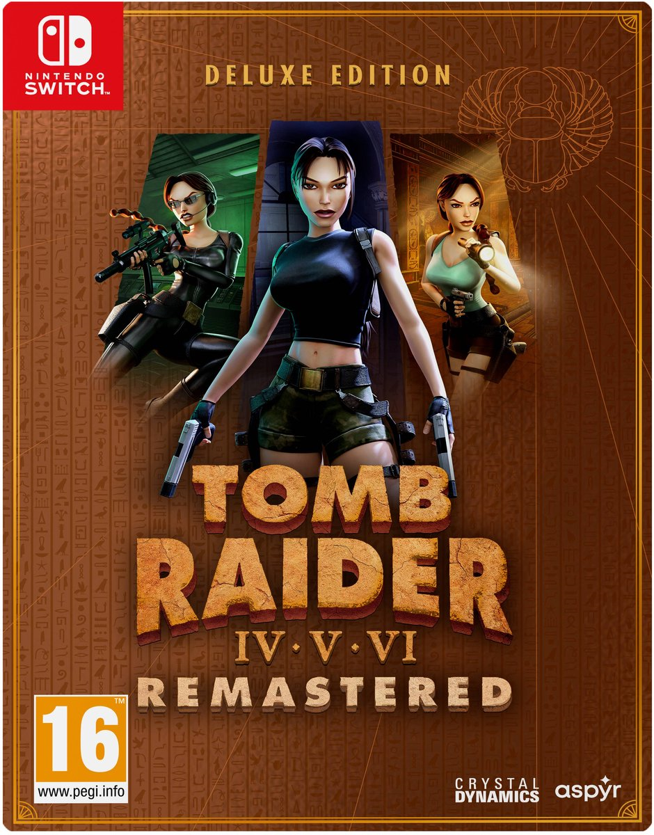 Tomb Raider IV-VI Remastered Starring Lara Croft: Deluxe Edition -Switch