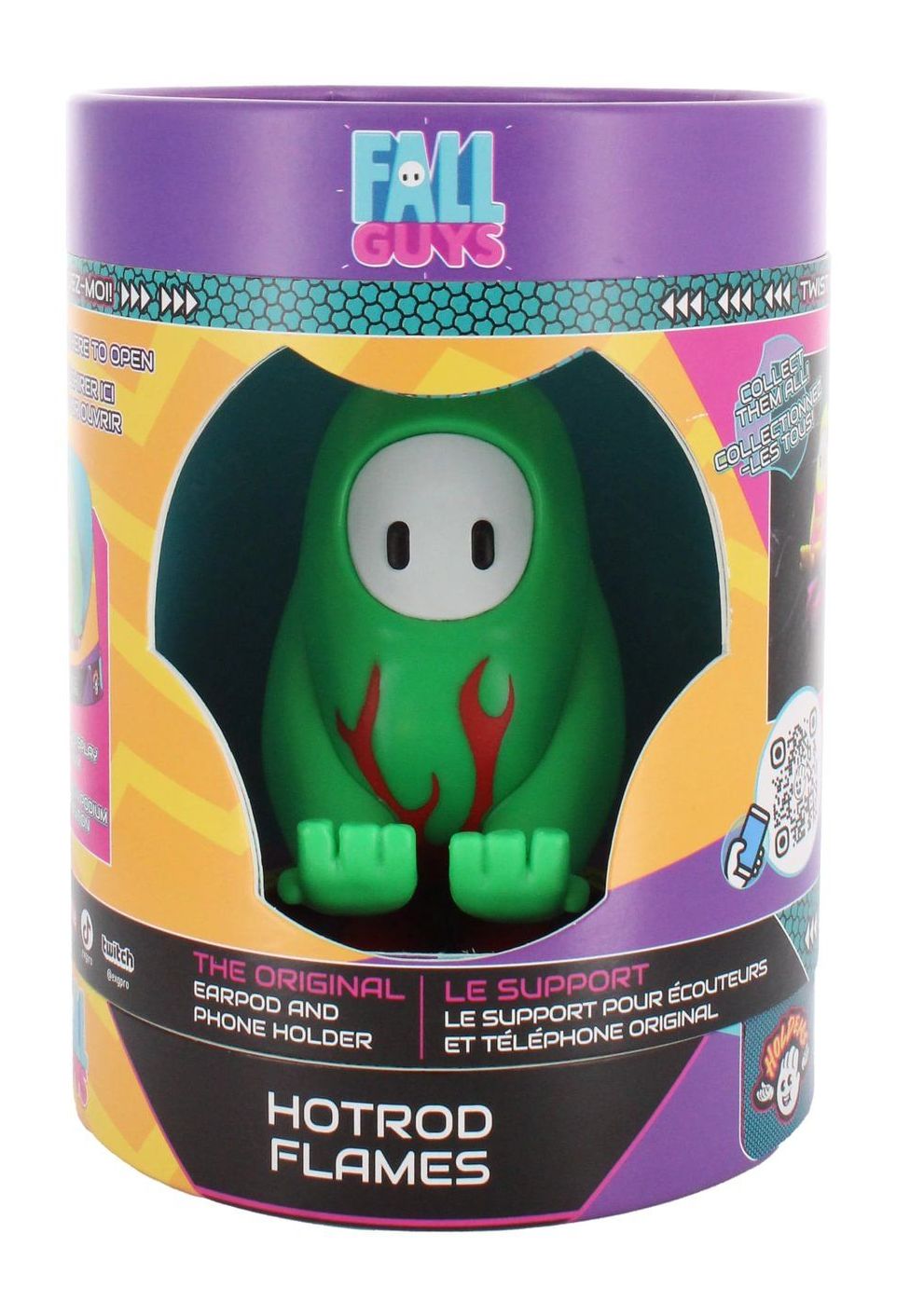 Cable Guys Holdems - Games - Fall Guys - Support pour écouteurs et téléphone Hotrod Flames