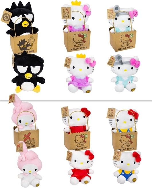 Peluche Hello Kitty My Melody 27cm avec sac cadeau