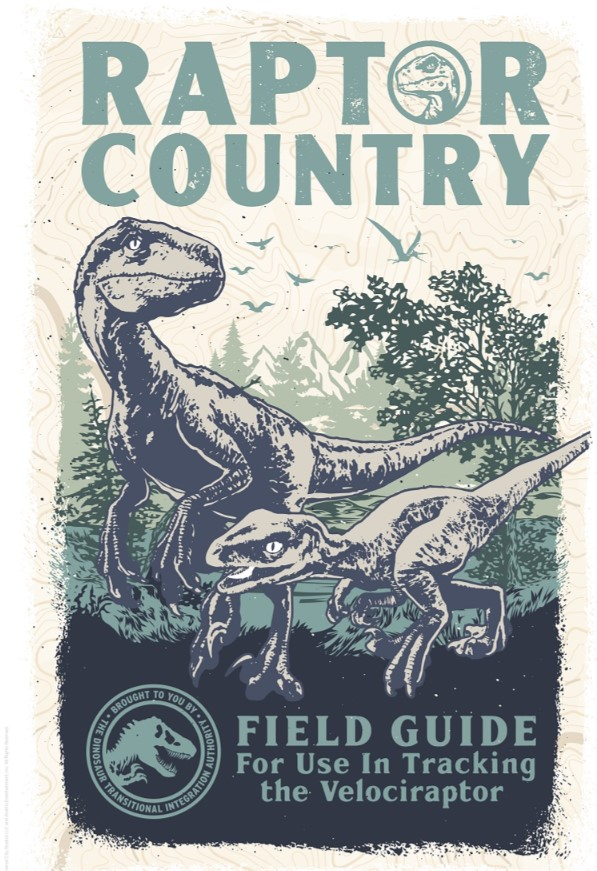 JURASSIC WORLD - Raptor Country - Art Print - Edition Limitée \'A3\'