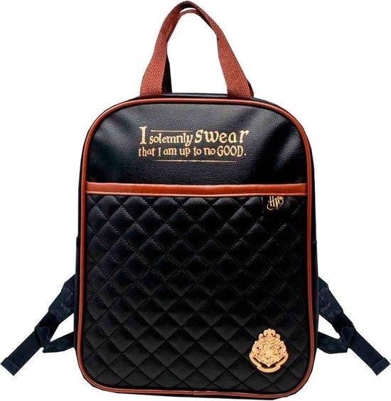 Harry Potter - Sac à dos Matelassé Noir et Havane