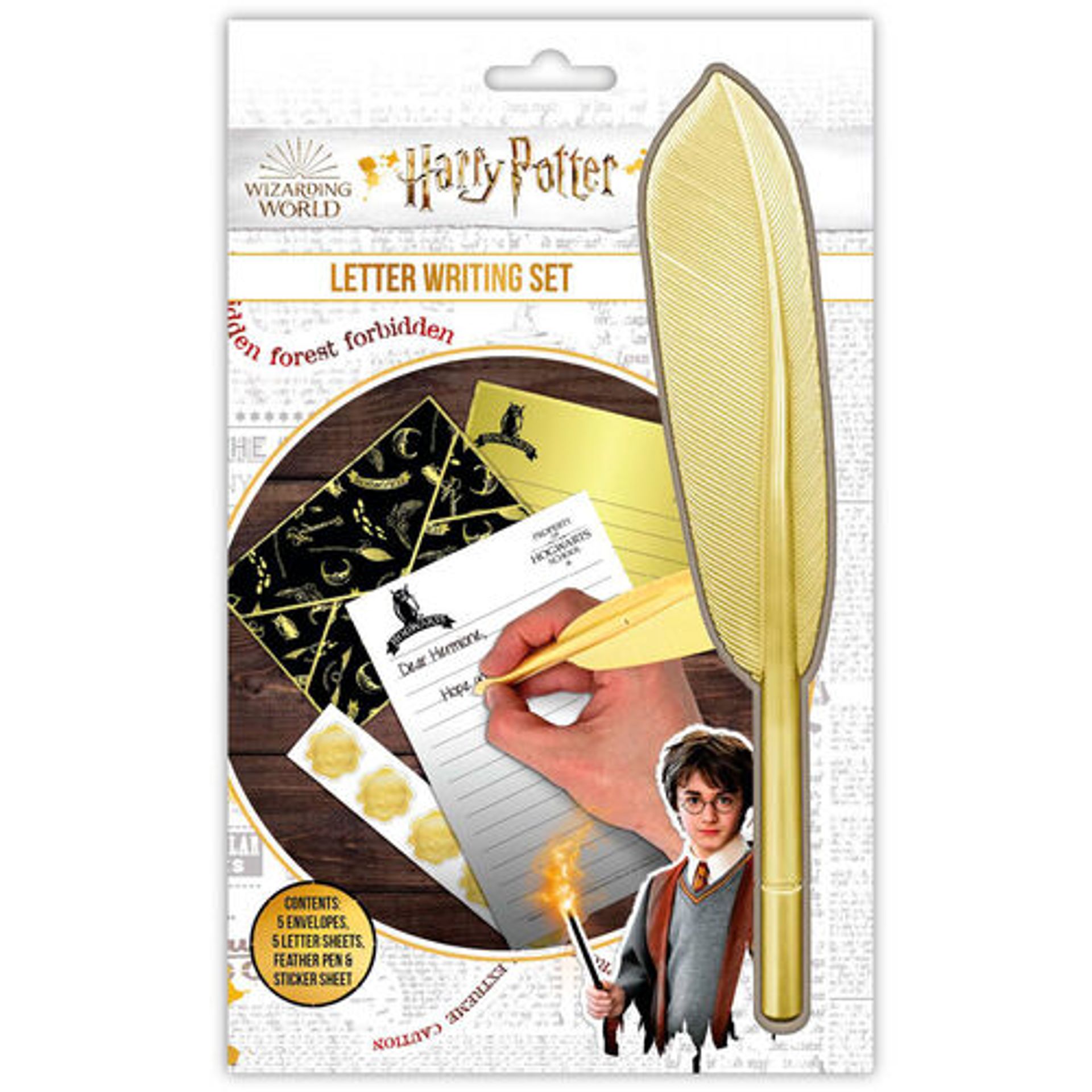 Harry Potter - Ensemble de papier à lettres Poudlard avec stylo