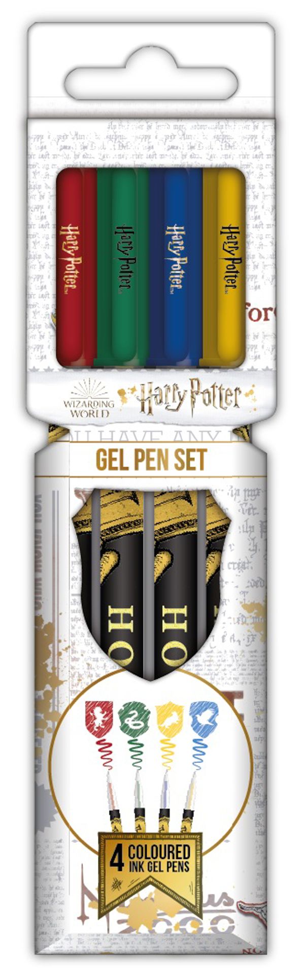 Harry Potter - Ensemble de stylos à encre gel aux couleurs des M