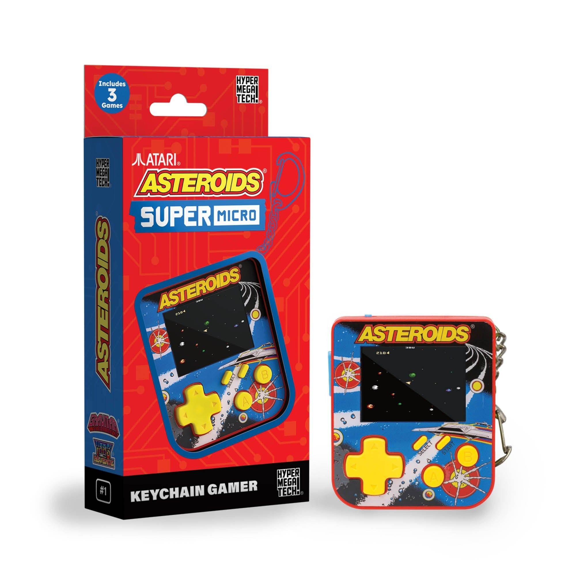 Llavero Super Micro Asteroids Hyper Mega Tech
