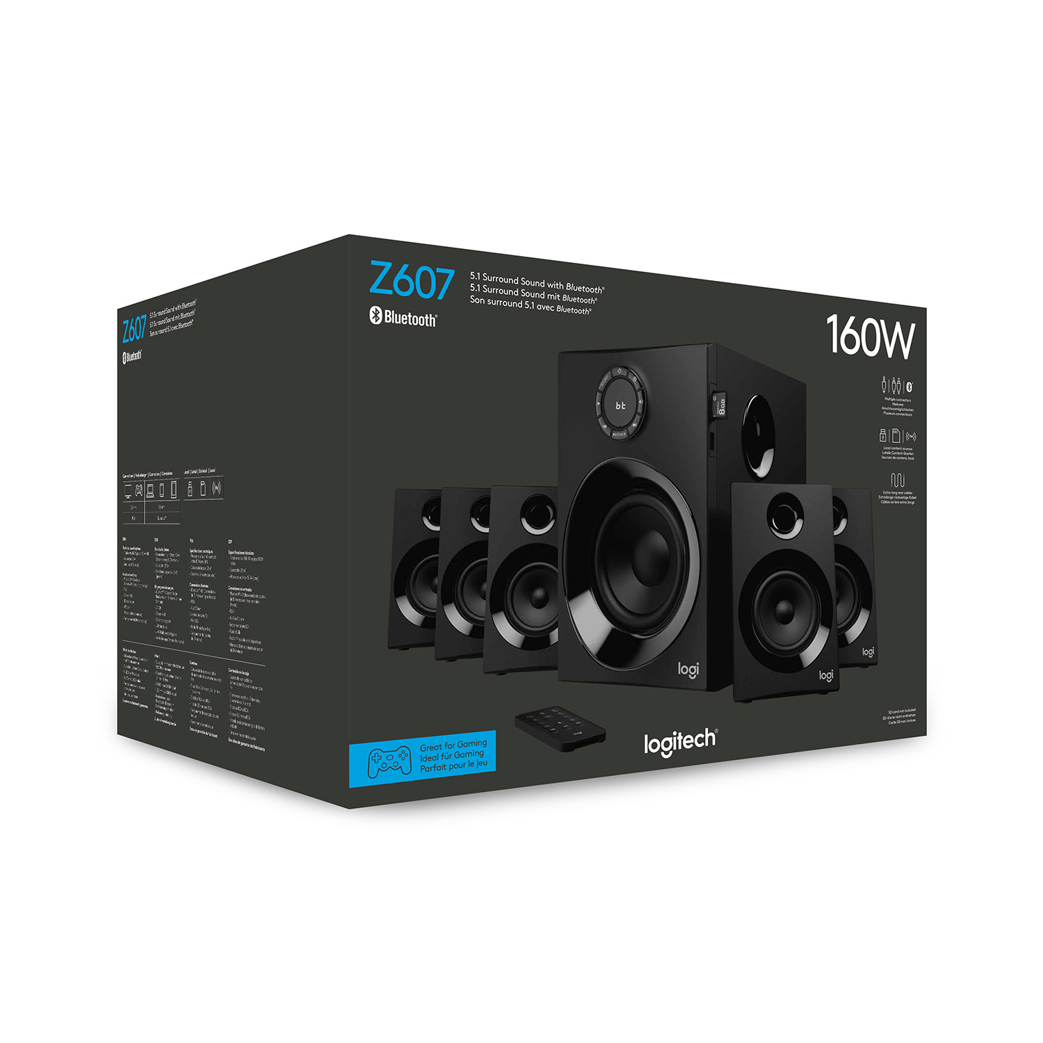 Logitech Z607 5.1 Surround Sound Speakers with Bluetooth
