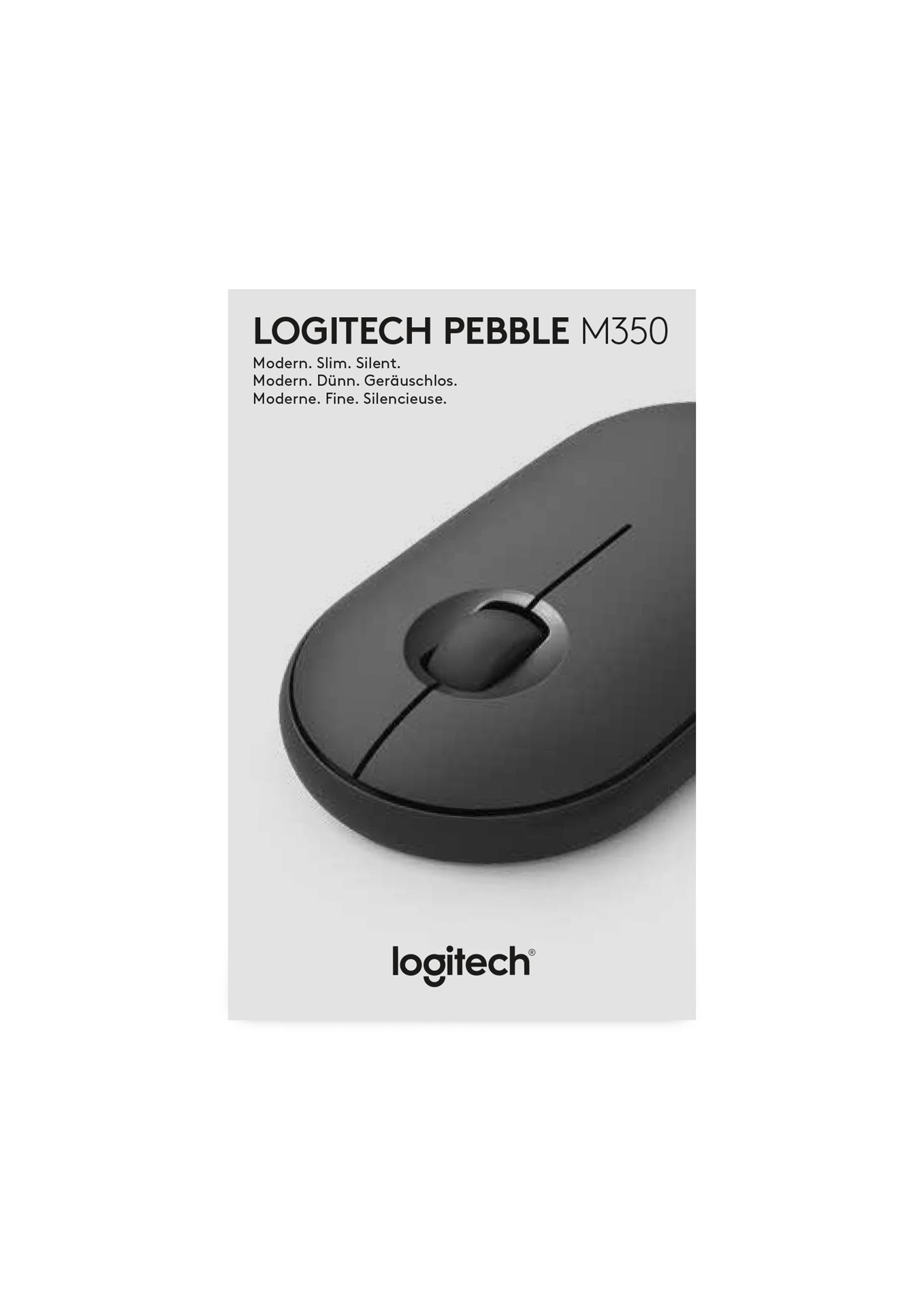 Logitech Pebble M350 Wireless Mouse Graphite