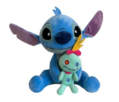 STITCH - Peluche Stitch + Scrump 50cm