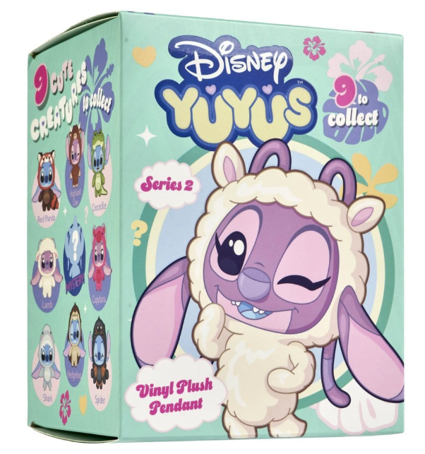 Disney YuYus Peluche Porte-clés Stitch & Angel Vague 2 Boîte Aveugle Display 13 cm