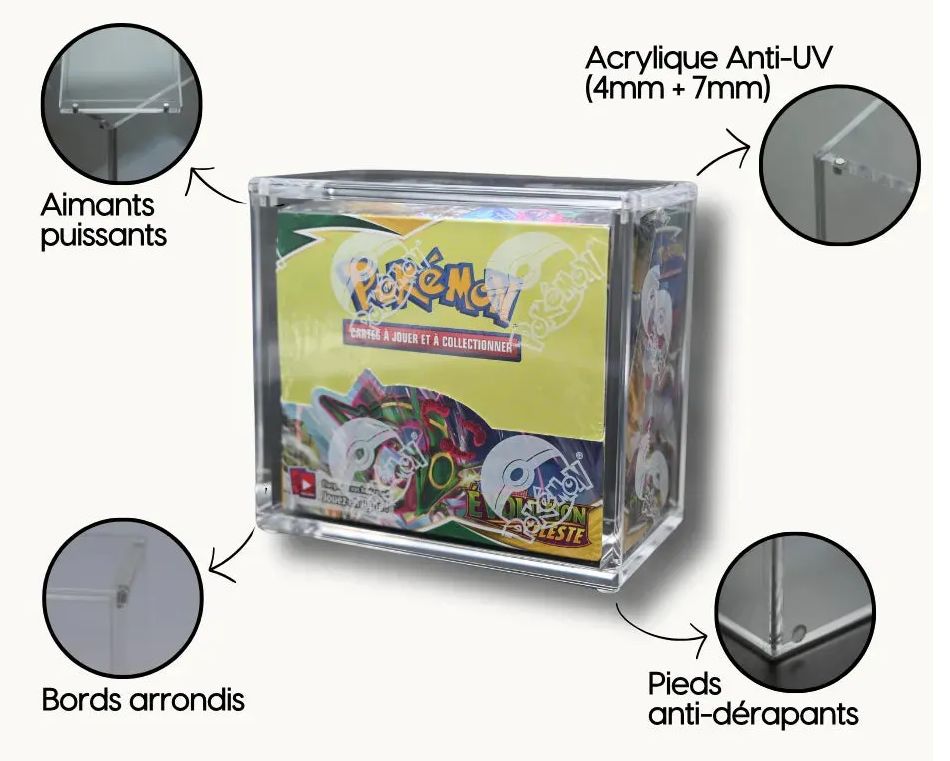 ACRYL - Protection Box Acryl anti-UV - display Pokemon