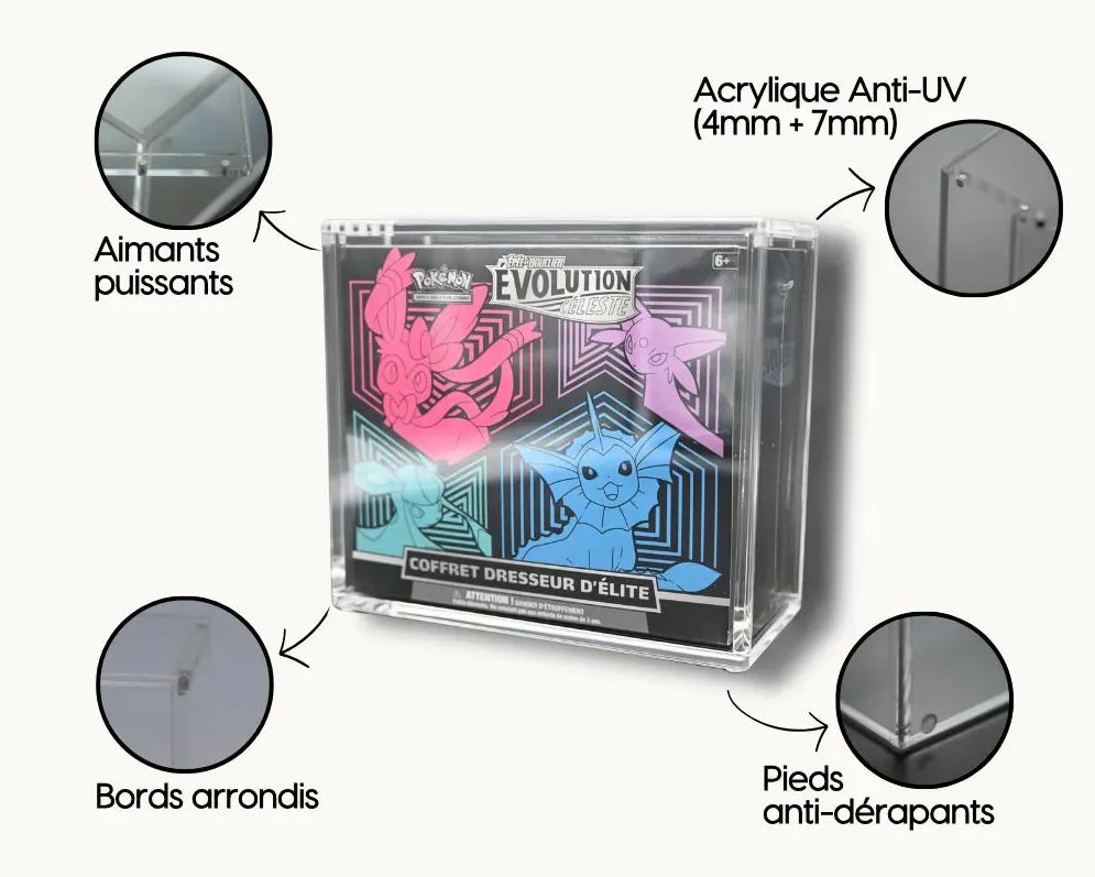 Hazap ACRYL - Protection Box Acryl anti-UV - ETB Pokemon