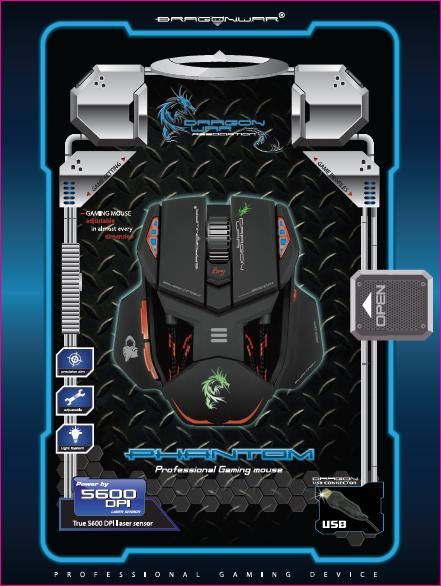 Dragon War Phantom Professional Gaming Mouse