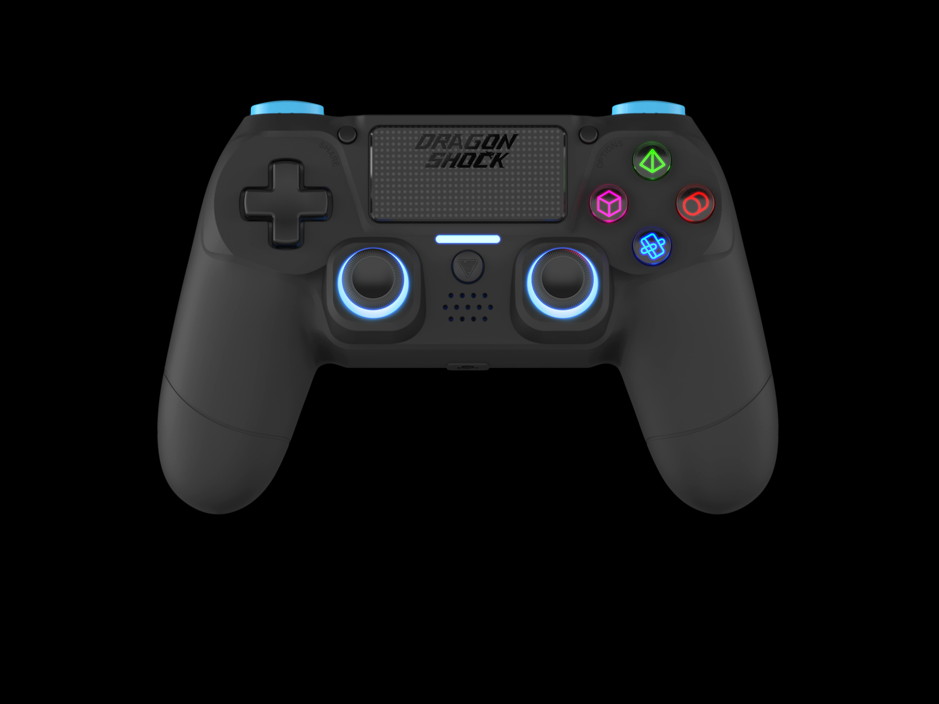 Manette sans fil Bluetooth MIZAR Noire pour PS4,