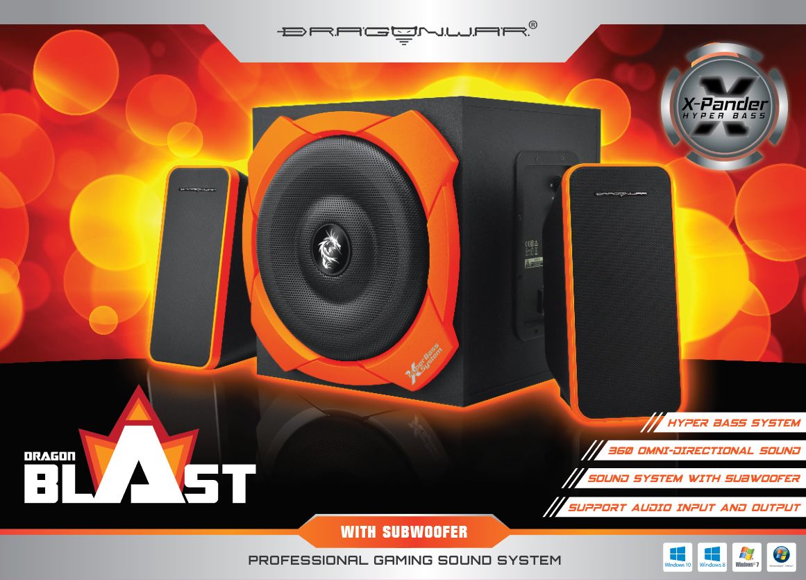 Dragon War Dragon Blast 2.1 Sound System