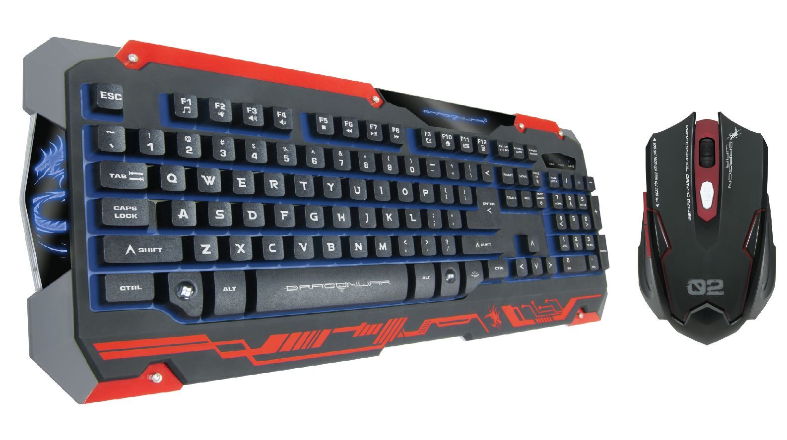 Dragon War Sencaic Mouse + Keyboard Black Edition