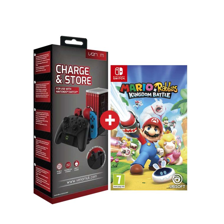 Smartoys Bundle Venom Dock + Mario Lapins Crétins Kingdom Battle