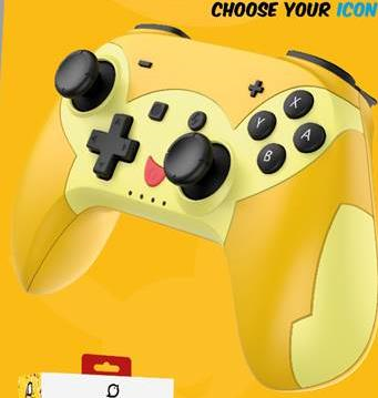 POP TOP Minibird Manette Sans Fil PRO \"Pika\" pour Switch