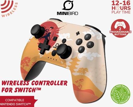 POP TOP Minibird Wireless Controller \"Rising Sun\" for Nintendo S