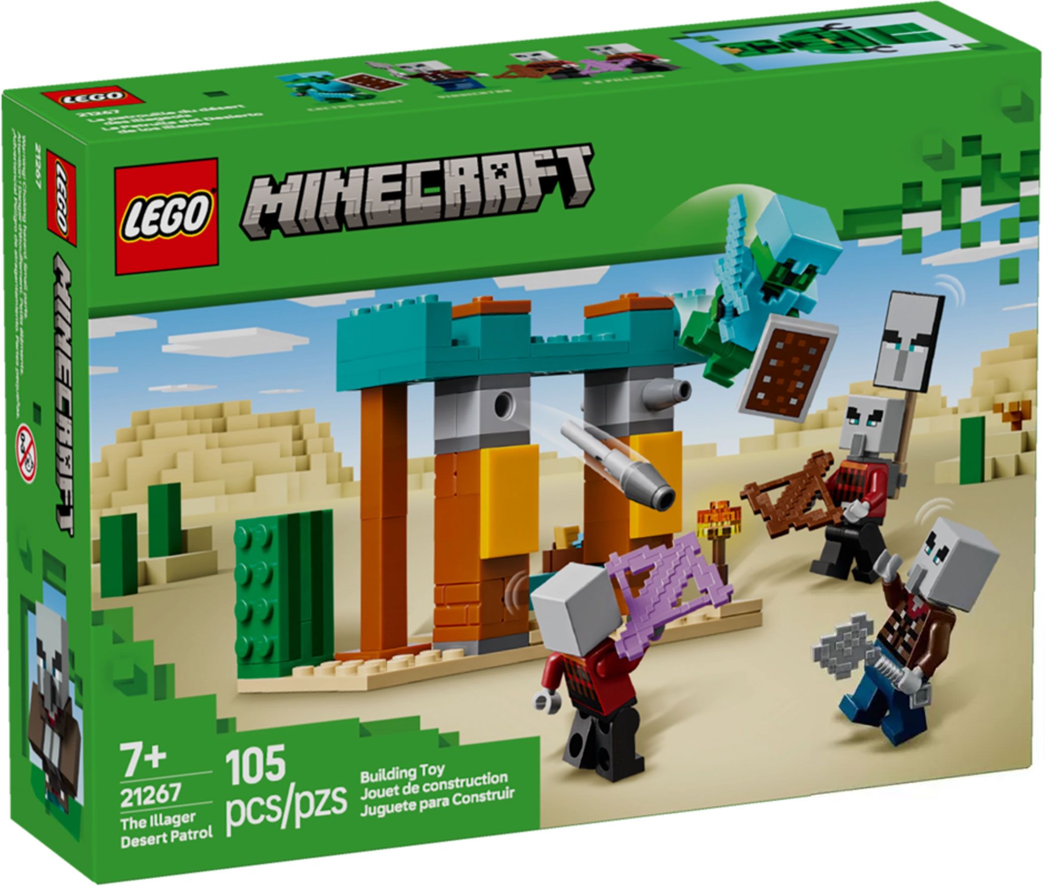 LEGO Minecraft La patrouille d\'Illageois du désert 21267
