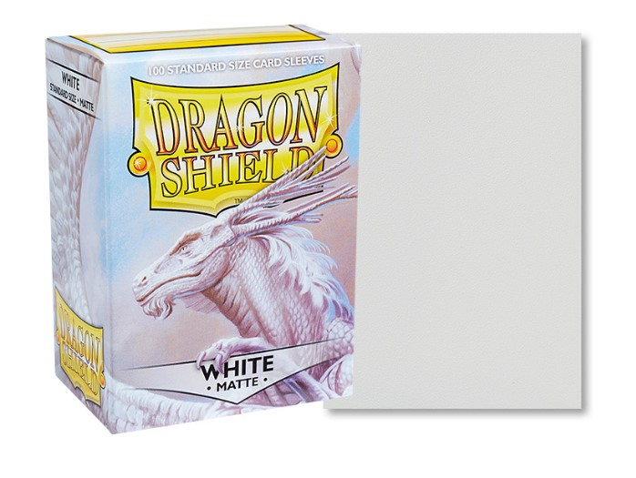 Dragon Shield - 100 Standard Sleeves Matte Couleur Blanc