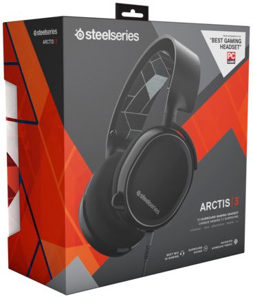 Steelseries Arctis 3 7.1 Surround Gaming Headset Black