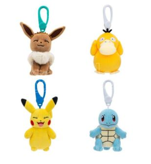 Pokémon assortiment peluches & porte-clés Clip On 10 cm